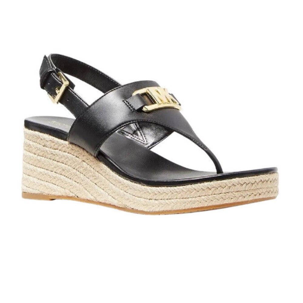 Michael Kors Camila Wedge Sandal MK LOGO